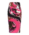 Emilio Pucci Orchidee-print Pencil Skirt In Multicolor