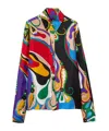 Pucci Silk Twill Long Sleeves Shirt In Multicolor