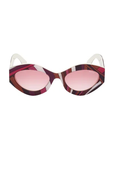 Pucci Cat-eye Acetate Sunglasses In Multi