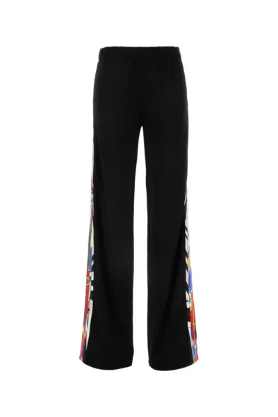 EMILIO PUCCI EMILIO PUCCI BLACK STRETCH VISCOSE PANT