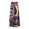 Emilio Pucci Silk Twill Trousers In Multicolour