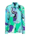 Pucci Pattern-printed Long-sleeved Shirt In Green
