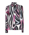 Pucci Marmo Print Shirt In Black