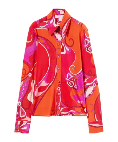 Emilio Pucci Patterned Shirt In Red