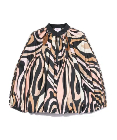Emilio Pucci Patterned Top In Black