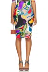 Pucci Pencil Skirt In Viola & Rosso