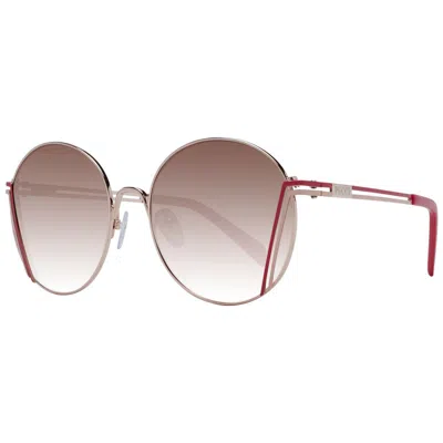 Emilio Pucci Pink Women Women's Sunglasses In Gold