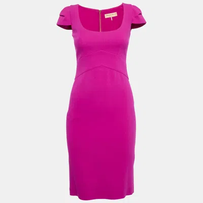 Pre-owned Emilio Pucci Pink Wool Sheath Dress S