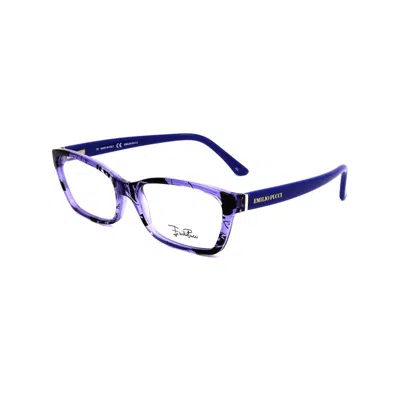 Emilio Pucci Plastic Women's Frames In Blue