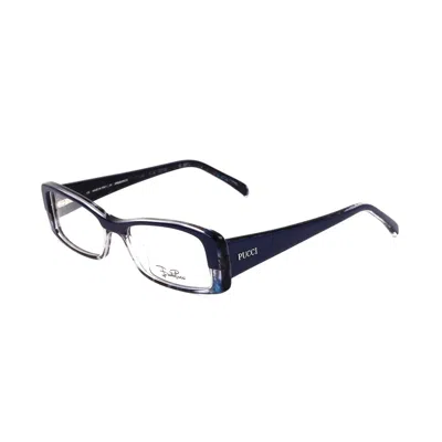Emilio Pucci Plastic Women's Frames In Blue