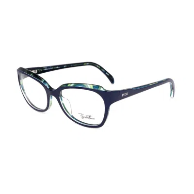 Emilio Pucci Plastic Women's Frames In Blue