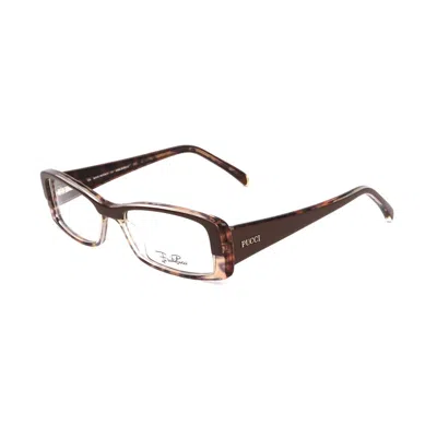 Emilio Pucci Plastic Women's Frames In Brown