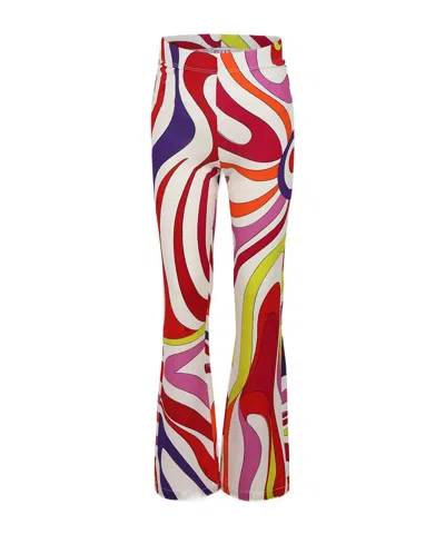 Emilio Pucci Printed Casual Pants In Multicolor