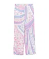 Pucci Printed Casual Pants In White