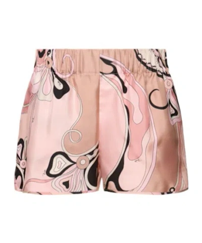 Emilio Pucci Printed Chevron Shorts