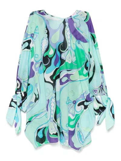 Emilio Pucci Printed Cotton Kaftan Dress