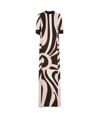 Emilio Pucci Printed Dress In Black