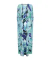 Pucci Women Orchidee Print Stretch Jersey Caftan In Blue