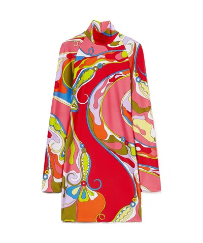Emilio Pucci Printed Mini Dress In Red