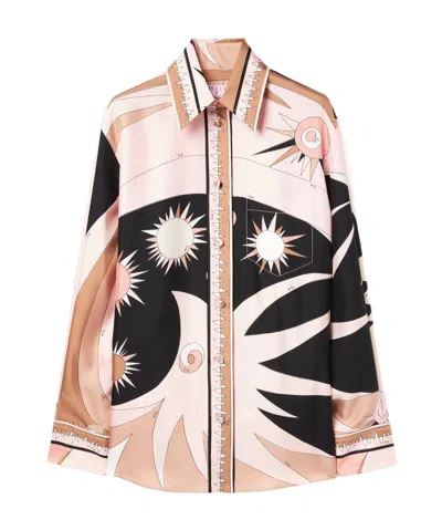 PUCCI PUCCI GRAPHIC LONG SLEEVE TOP