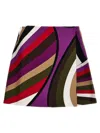 Emilio Pucci Printed Silk Skirt Skirts