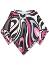 Emilio Pucci Marmo And Pesci Prints Kaftan Blouse