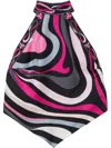 Pucci Marmo Print Silk Twill Drop Top