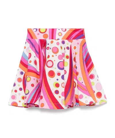 Emilio Pucci Babies' Printed Skirt In Pink
