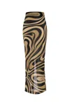 Pucci High Waist Abstract Pattern Midi Length Skirt