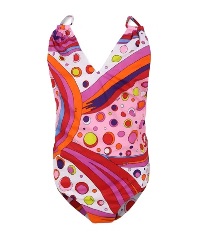 Emilio Pucci Printed Swimwear In Multicolor