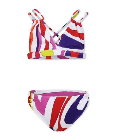 Emilio Pucci Printed Swimwear In White