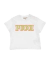 Pucci Emilio  Newborn Girl T-shirt White Size 3 Cotton In White