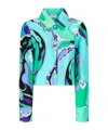 Emilio Pucci Pucci Pattern-printed Cropped Shirt In Multi