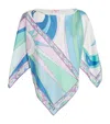 EMILIO PUCCI PUCCI SILK CIGNI PRINT BLOUSE