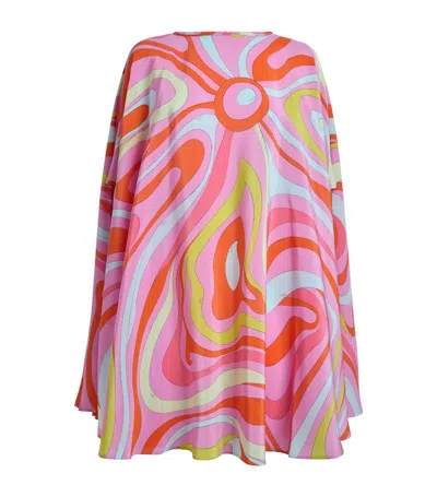 Emilio Pucci Pucci Silk Printed Kaftan In Pink