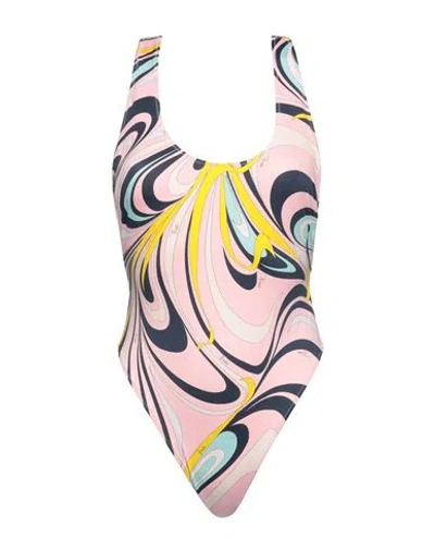 Pucci Woman One-piece Swimsuit Pink Size 10 Polyamide, Elastane