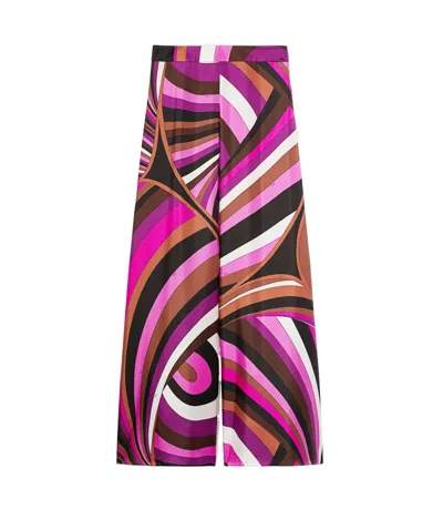 Emilio Pucci Rainbow Printed Trousers In Pink