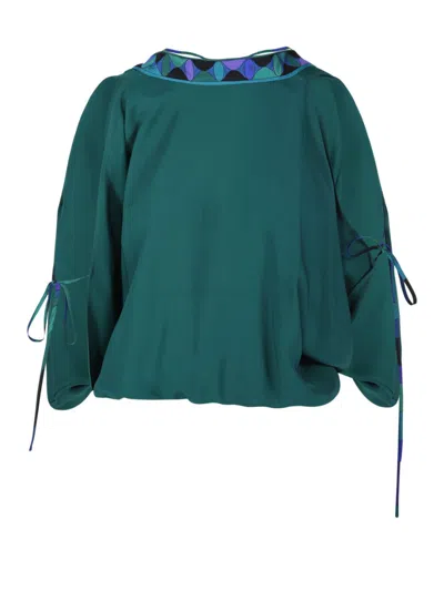 Emilio Pucci Relaxed Silhouette Blouse With Geometric Pattern