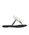 Pucci Round Head Flat Slippers In Black