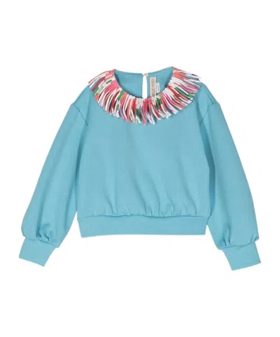 Emilio Pucci Round-neck Sweater In Blue
