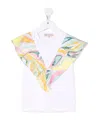 Pucci Scarf Ruffle T-shirt In White