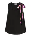 EMILIO PUCCI SCOOP-NECK JERSEY TANK TOP