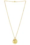 Pucci Shell Necklace In Oro Lucido & Satinat
