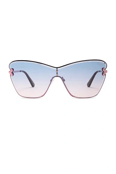 Pucci Shield Sunglasses In Blue Gradient