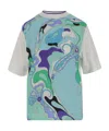 Pucci T-shirt With Print In Green