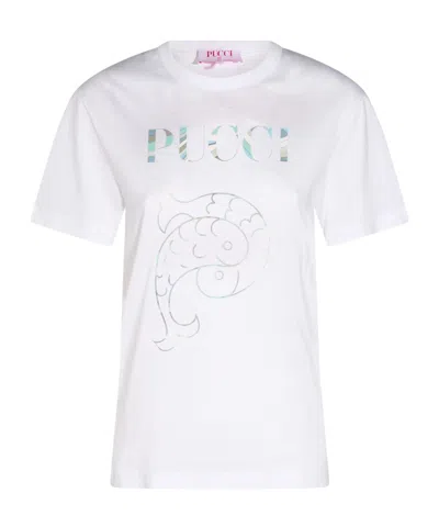 Emilio Pucci Short-sleeved T-shirt In White