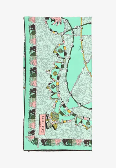 Pucci Neck Scarf Emilio  Women Color Water