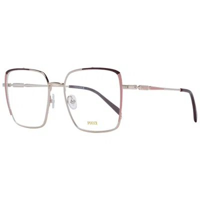 Pucci Silver Women Optical Frames In Neutral