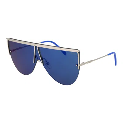 Pucci Silver Women Sunglasses In Blue