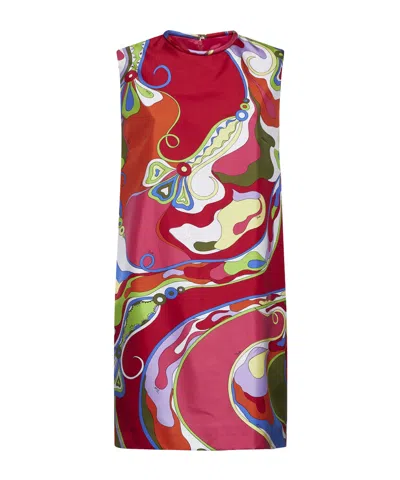 Emilio Pucci Sleeveless Dress In Multicolor